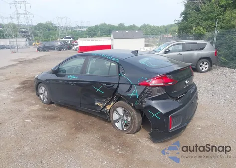 2018 Hyundai Ioniq Hybrid Blue from USA, damaged, VIN KMHC65LC1JU075665
